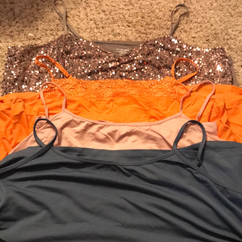 Four lane Bryant camis, size 26/28